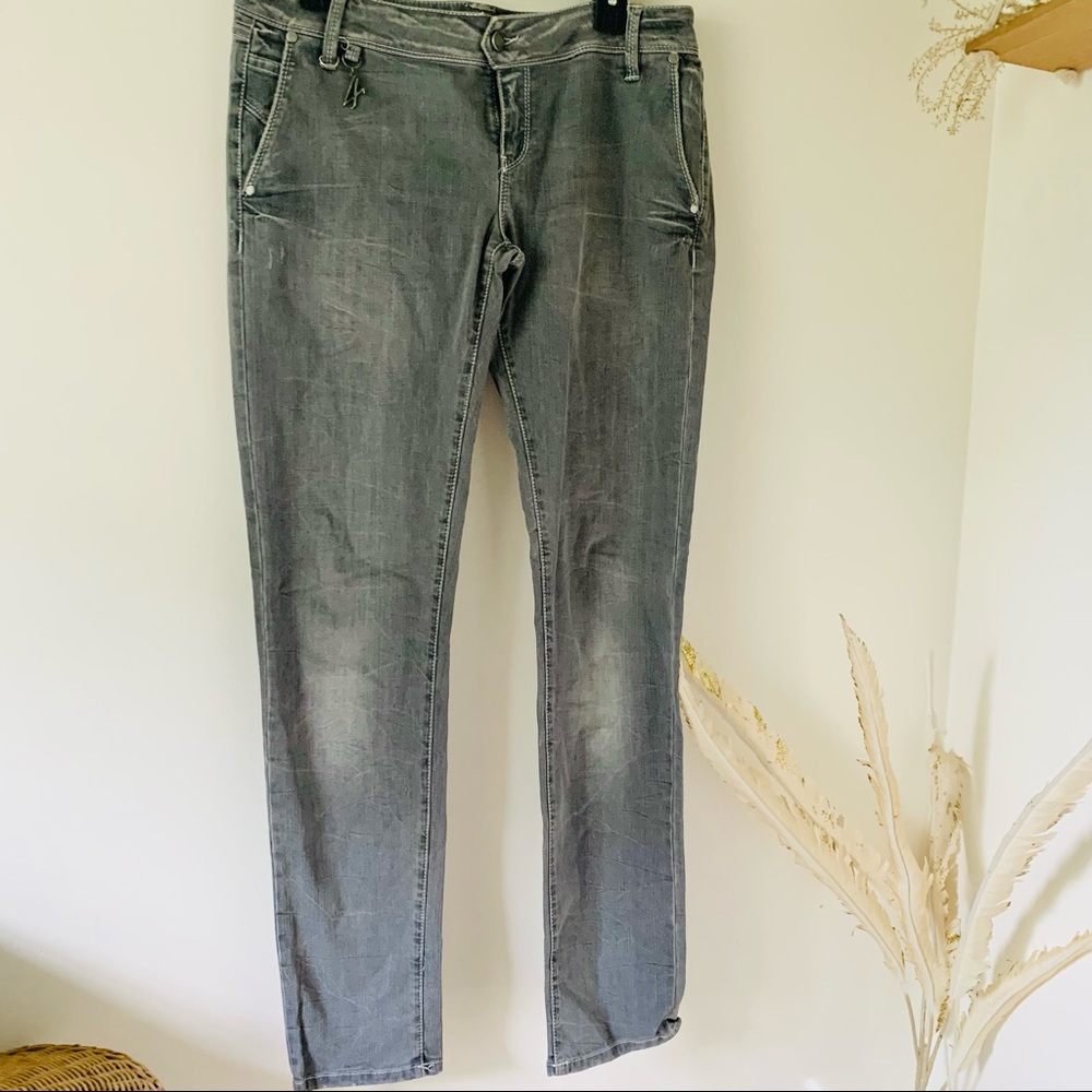 JFour Jeans Gray Skinny size 32 Woken’s Made in Italy Logo J4